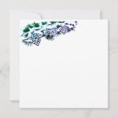 Weihnachtsrabbit-Flachkarte (Rückseite)