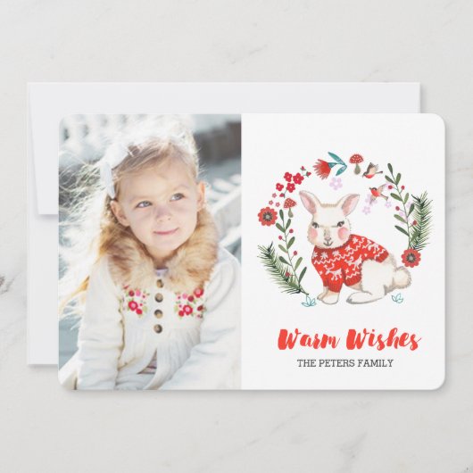 WeihnachtsRabbit | FOTO Einladung (Vorderseite)