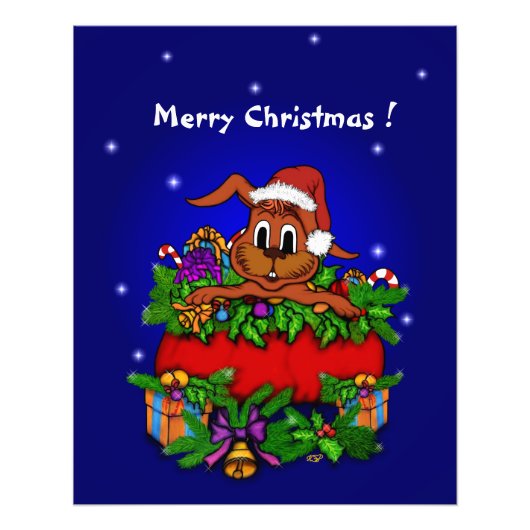 WeihnachtsRabbit Fotodruck (Vorne)