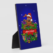 WeihnachtsRabbit Fotoplatte (Seite)