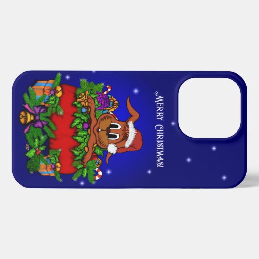 WeihnachtsRabbit iPhone Hülle (Rückseite (Horizontal))