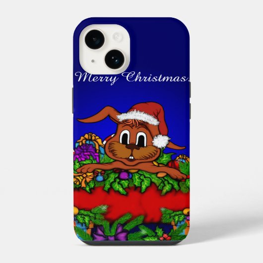 WeihnachtsRabbit iPhone Hülle (Rückseite)
