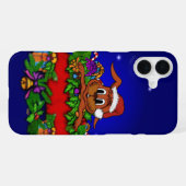 WeihnachtsRabbit iPhone Hülle (Rückseite (Horizontal))