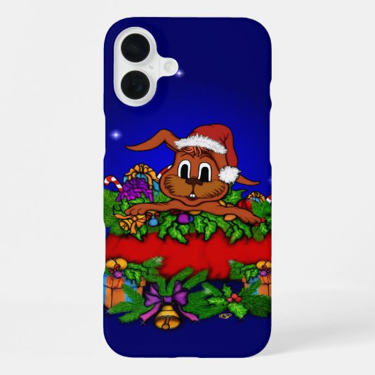 WeihnachtsRabbit iPhone Hülle (Rückseite)