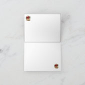 Weihnachtsrabbit kariert feiertagskarte (Innenseite)