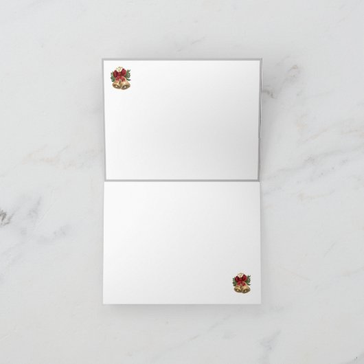 Weihnachtsrabbit kariert feiertagskarte (Innenseite)