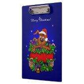 WeihnachtsRabbit Klemmbrett (Links)