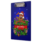 WeihnachtsRabbit Klemmbrett (Links)