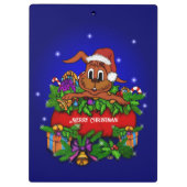 WeihnachtsRabbit Klemmbrett (Rückseite)