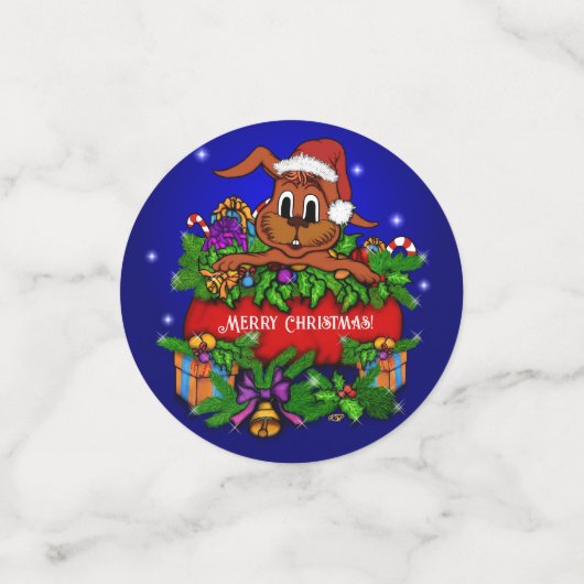 WeihnachtsRabbit Konfetti (Klein Vorderseite)