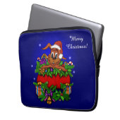 WeihnachtsRabbit Laptopschutzhülle (Vorderseite Links)