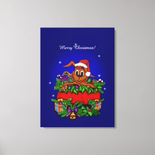 WeihnachtsRabbit Leinwanddruck