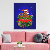 WeihnachtsRabbit Leinwanddruck (Insitu (Wohnzimmer))