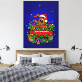 WeihnachtsRabbit Leinwanddruck (Insitu (Schlafzimmer))