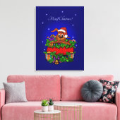 WeihnachtsRabbit Leinwanddruck (Insitu (Wohnzimmer))