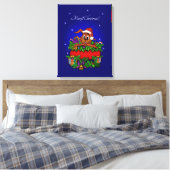 WeihnachtsRabbit Leinwanddruck (Insitu (Schlafzimmer))
