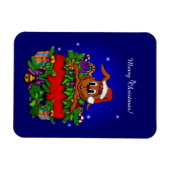 WeihnachtsRabbit Magnet (Horizontal)
