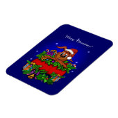 WeihnachtsRabbit Magnet (Linke Seite)