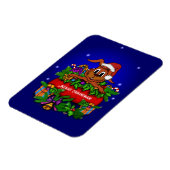 WeihnachtsRabbit Magnet (Linke Seite)