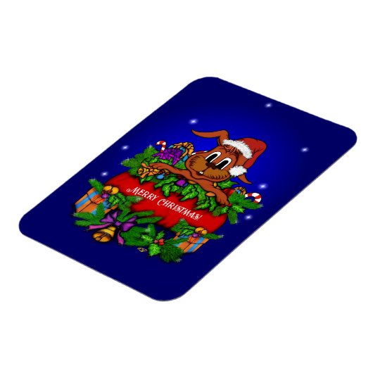 WeihnachtsRabbit Magnet (Linke Seite)