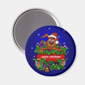 WeihnachtsRabbit Magnet (Vorderseite/Rückseite)