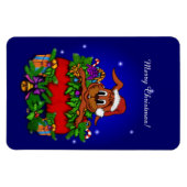 WeihnachtsRabbit Magnet (Horizontal)