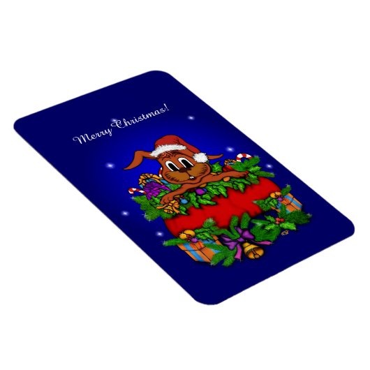 WeihnachtsRabbit Magnet (Rechte Seite)