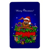 WeihnachtsRabbit Magnet (Vertikal)