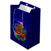 WeihnachtsRabbit Mittlere Geschenktüte (Vorderseite Schrägansicht)