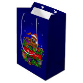 WeihnachtsRabbit Mittlere Geschenktüte (Rückseite Schrägansicht)