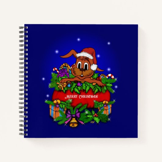 WeihnachtsRabbit Notizblock (Vorderseite)
