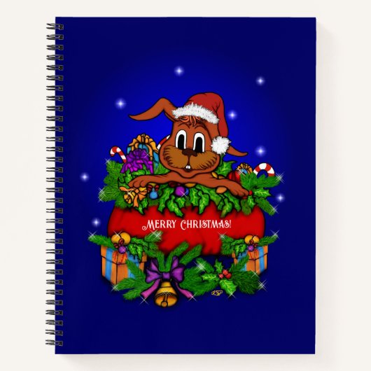 WeihnachtsRabbit Notizblock (Vorderseite)