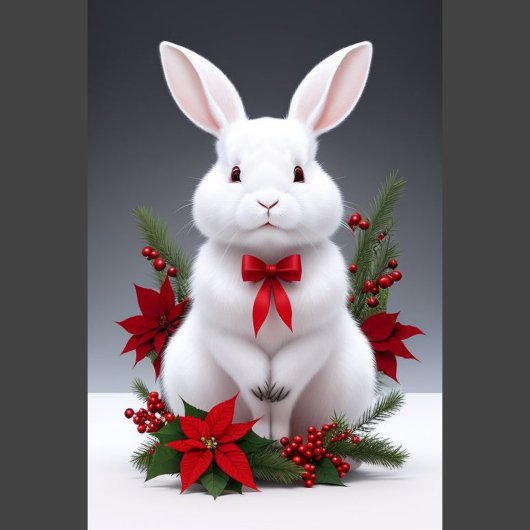 WeihnachtsRabbit Ornament Aus Glas