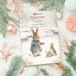 Weihnachtsrabbit Peter Classic Einladung
