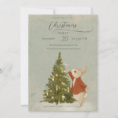 WeihnachtsRabbit Peter Einladung (Vorderseite)