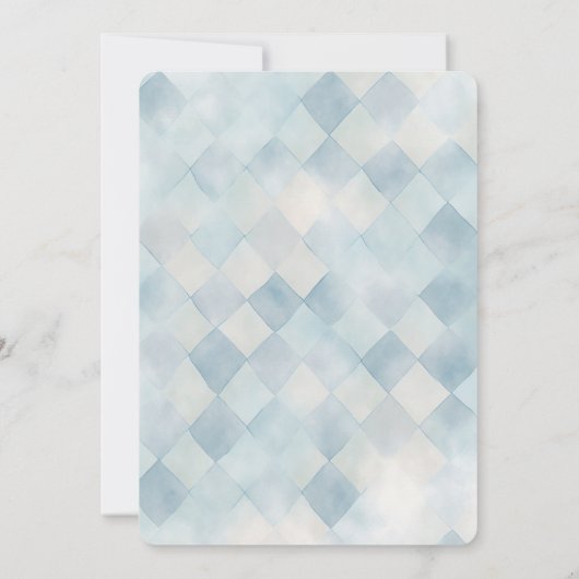 Weihnachtsrabbit Peter und Auto Einladung (Rückseite)