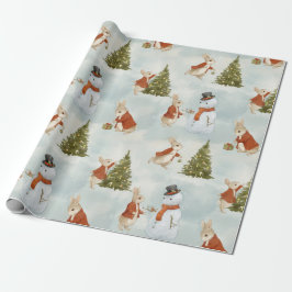 WeihnachtsRabbit Peter Vintag Geschenkpapier