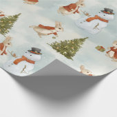 WeihnachtsRabbit Peter Vintag Geschenkpapier (Ecke)