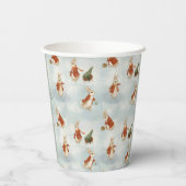 WeihnachtsRabbit Peter Vintag Pappbecher (Rückseite)