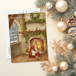WeihnachtsRabbit Peter Vintag Postcard Postkarte