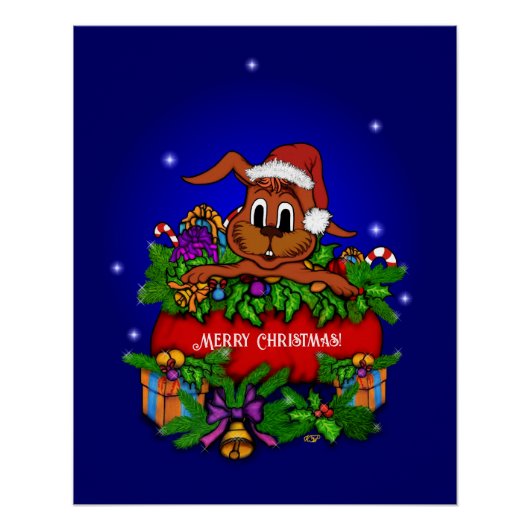 WeihnachtsRabbit Poster (Vorderseite)