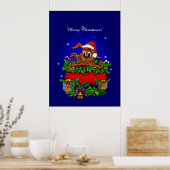 WeihnachtsRabbit Poster (Küche)