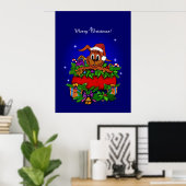 WeihnachtsRabbit Poster (Heimbüro)