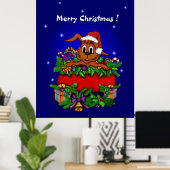 WeihnachtsRabbit Poster (Heimbüro)