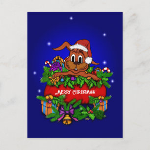 WeihnachtsRabbit Postkarte