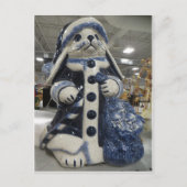 WeihnachtsRabbit Postkarte (Vorderseite)