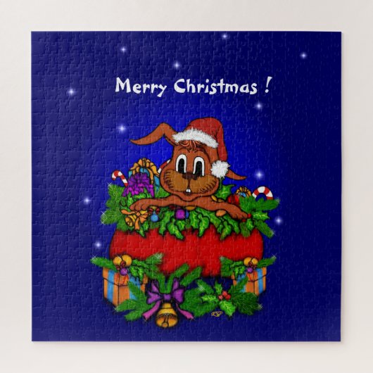 WeihnachtsRabbit Puzzle (Vertikal)