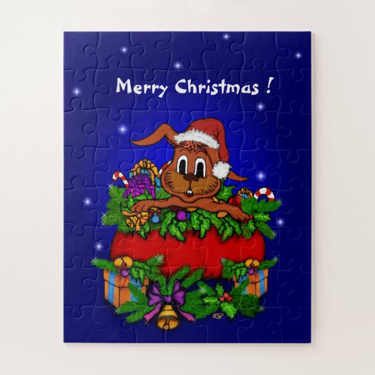 WeihnachtsRabbit Puzzle (Vertikal)