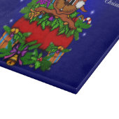 WeihnachtsRabbit Schneidebrett (Ecke)
