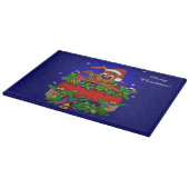 WeihnachtsRabbit Schneidebrett (Ecke)